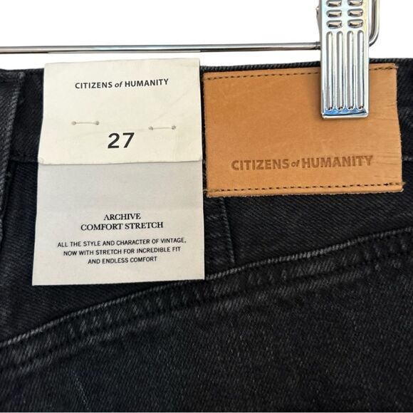 Citizens of Humanity Valerie High Rise Tapered Stirrup Jean in Shadow Breeze, 27 - Picture 11 of 15